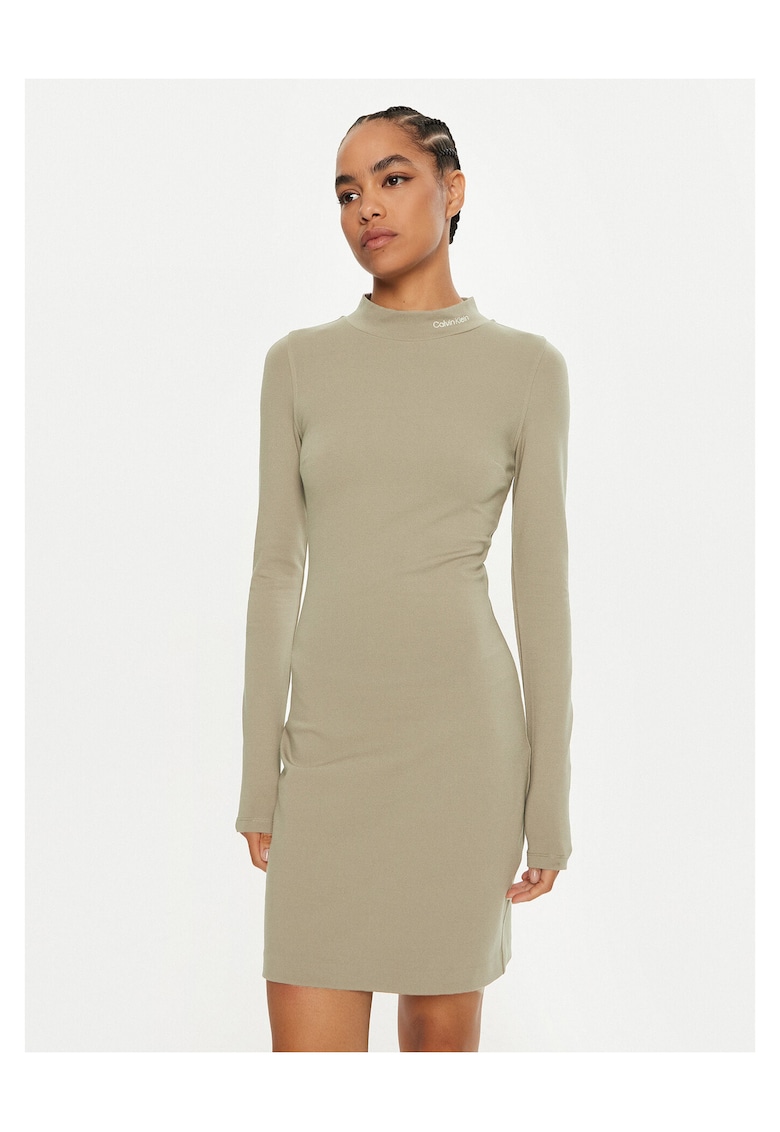 Rochie de zi - verde - din material usor