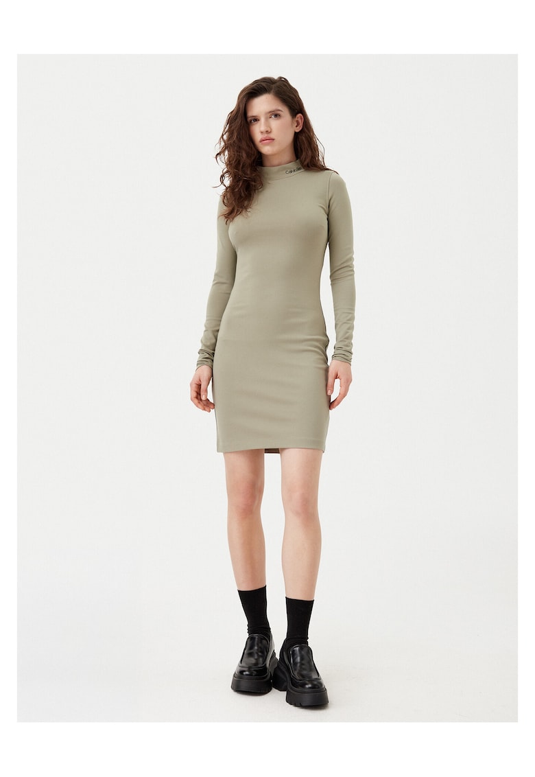 Rochie de zi - verde - femei