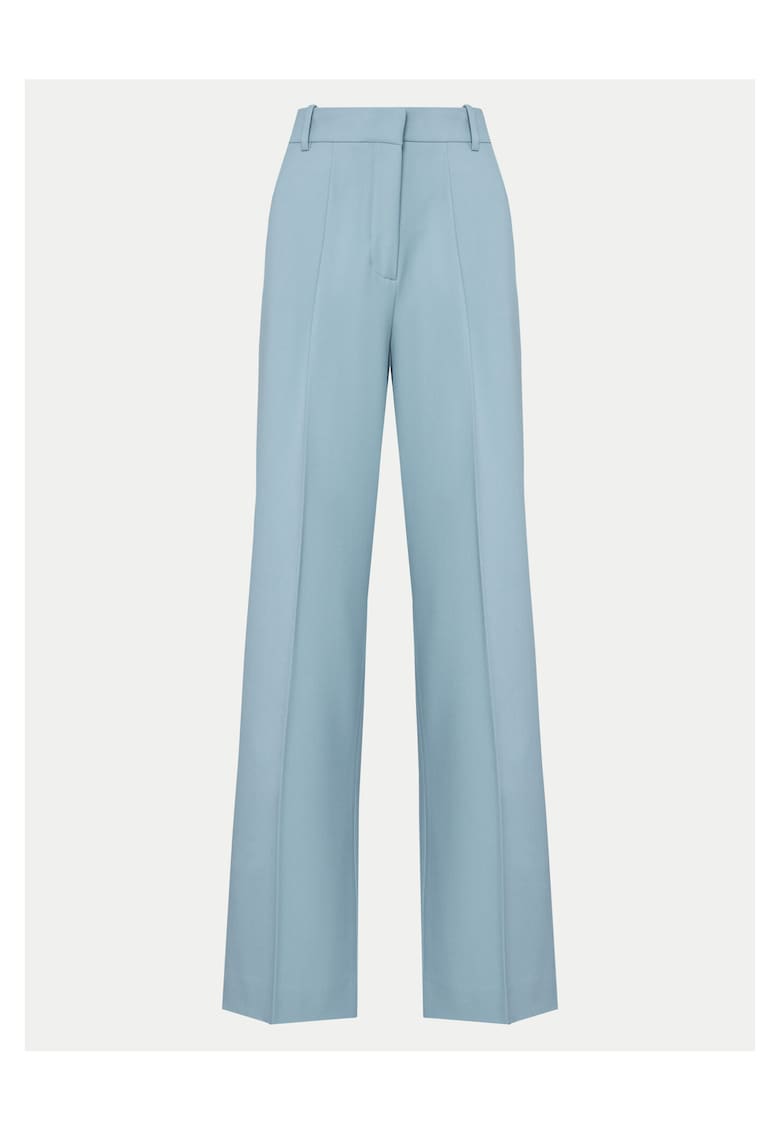 Pantaloni dama Palazzo - cu talie inalta - Albastru