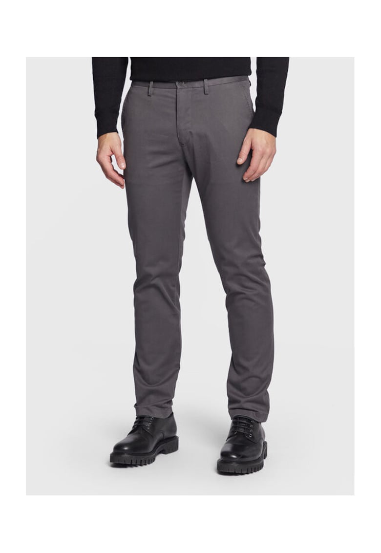 Pantaloni barbati - gri - chino -