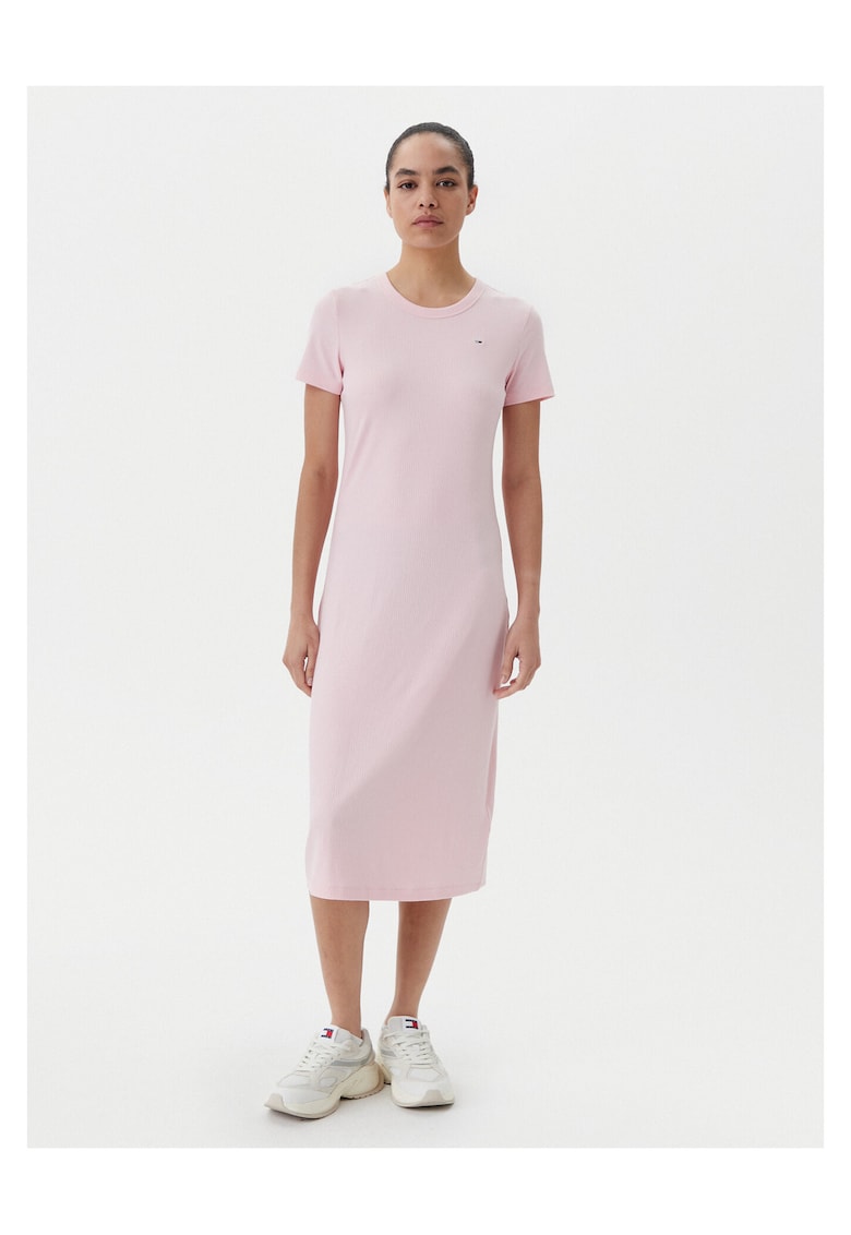 Rochie casual de dama roz -
