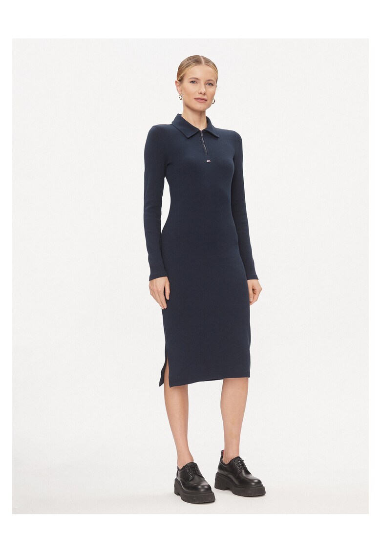 Rochie de zi bleumarin -
