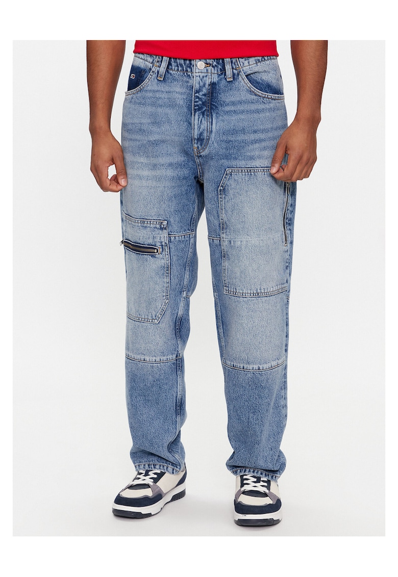 Blugi de barbati albastru - denim - largi