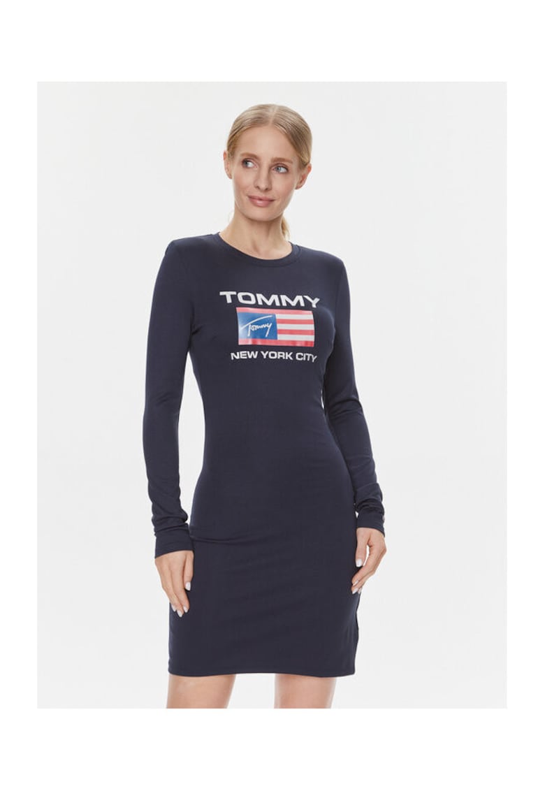 Rochie casual dama bleumarin - fabrica usoara