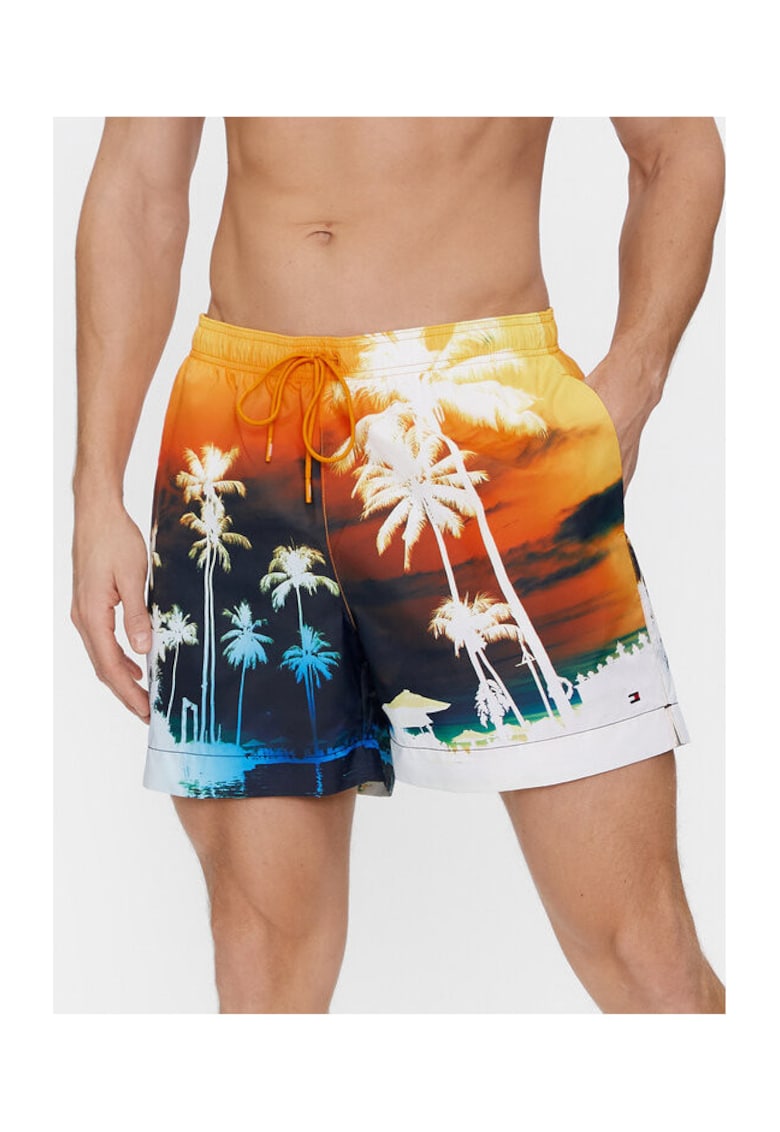 Costum de baie barbati multicolor -