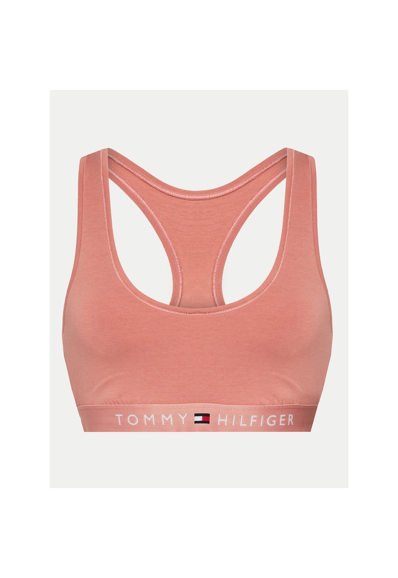 Bustiera sport dama roz - din material elastic