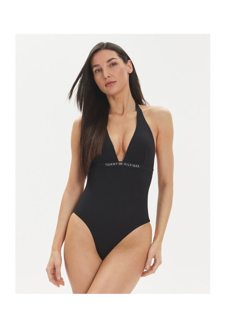 Costum intreg de baie dama negru - elastic -