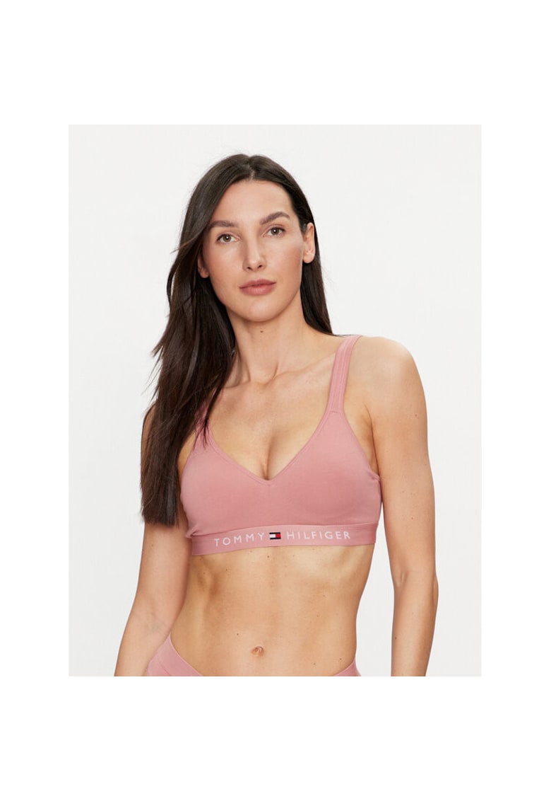 Bustiera sport dama roz - elastic