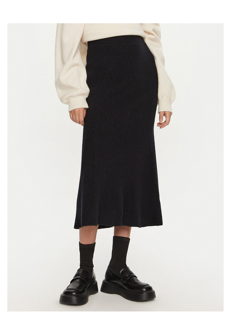 Fusta midi negru - femei -