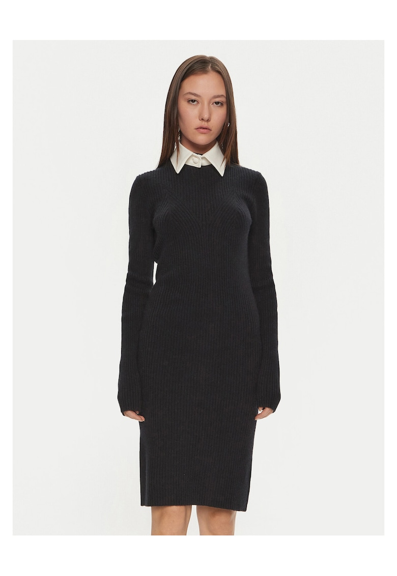 Rochie tricotata de dama negru -