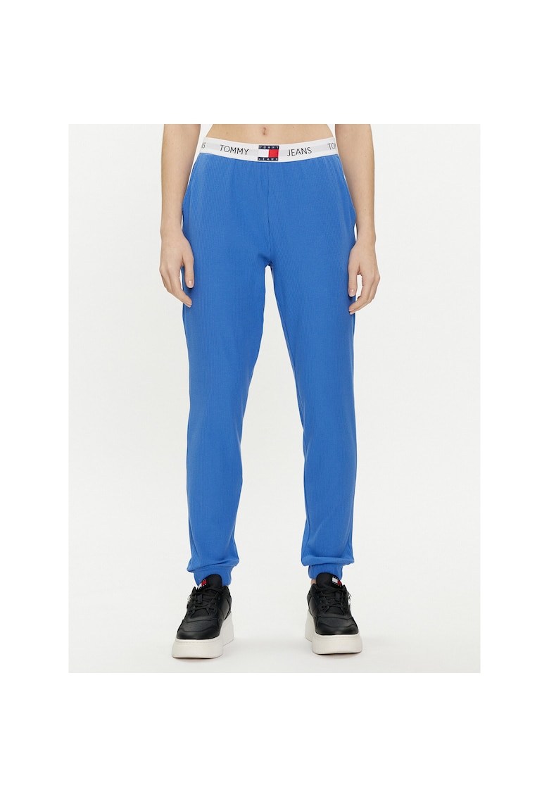 Pantaloni de trening albastru/alb