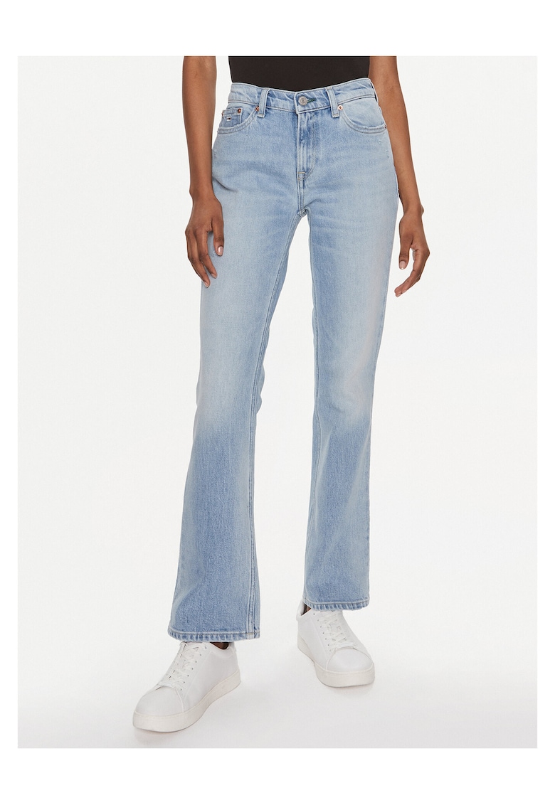 Blugi dama albastru - model bootcut