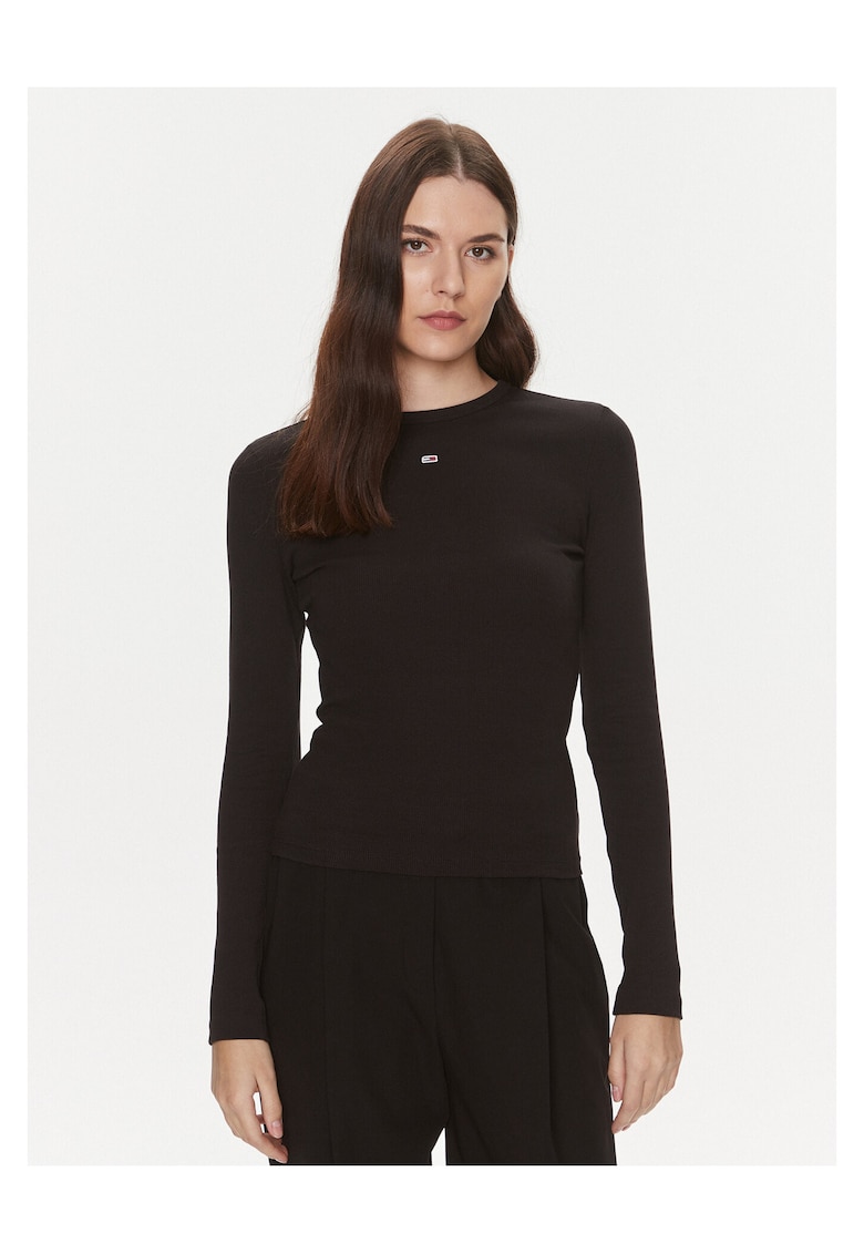 Bluza dama - negru - material elastic -