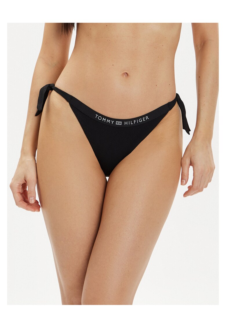 Slip de bikini dama negru - elastic -