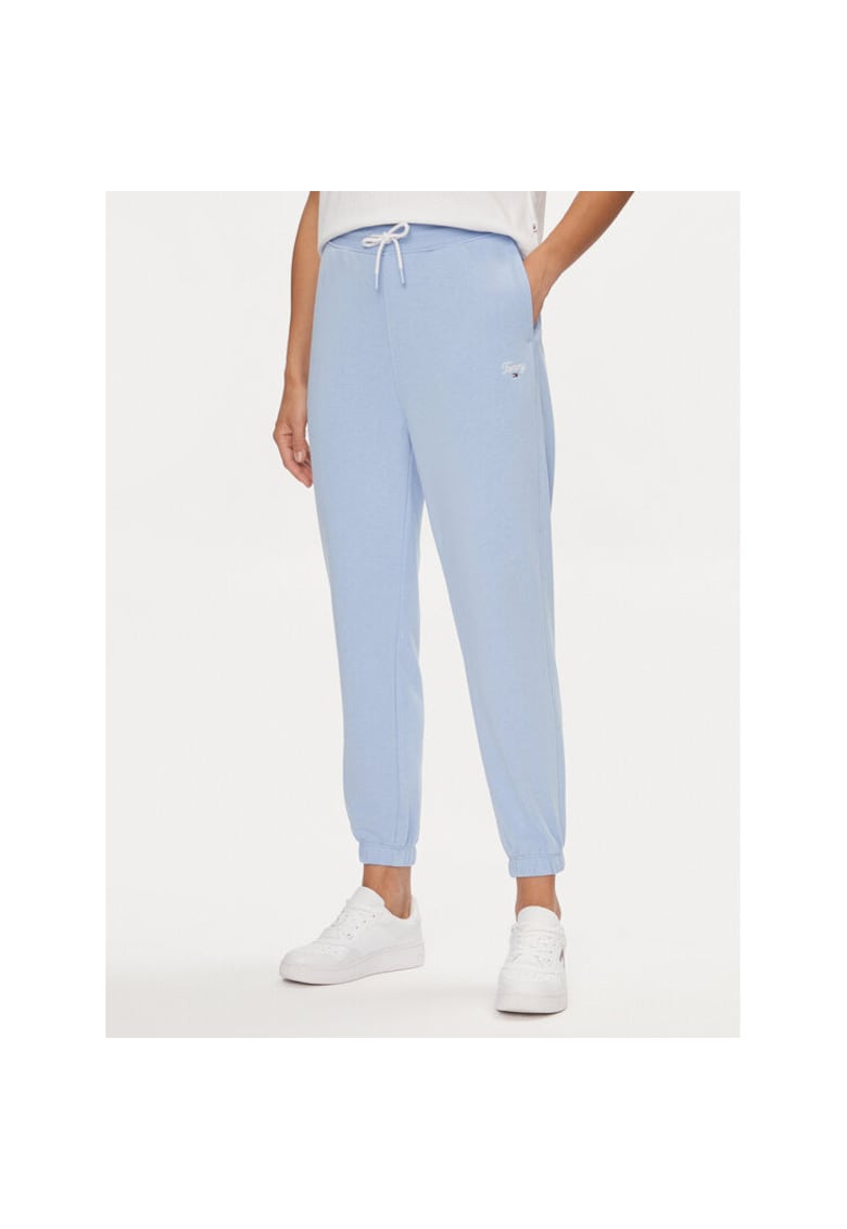 Pantaloni de trening pentru dama albastru deschis