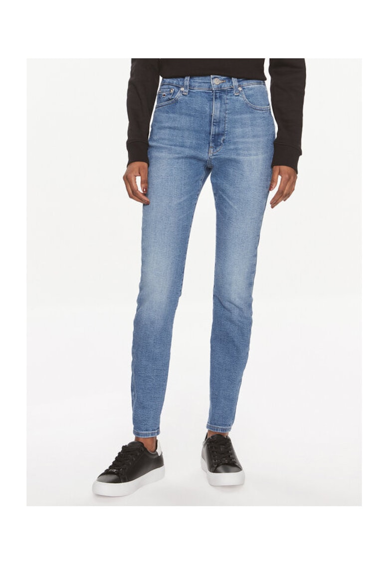 Blugi skinny de dama albastru