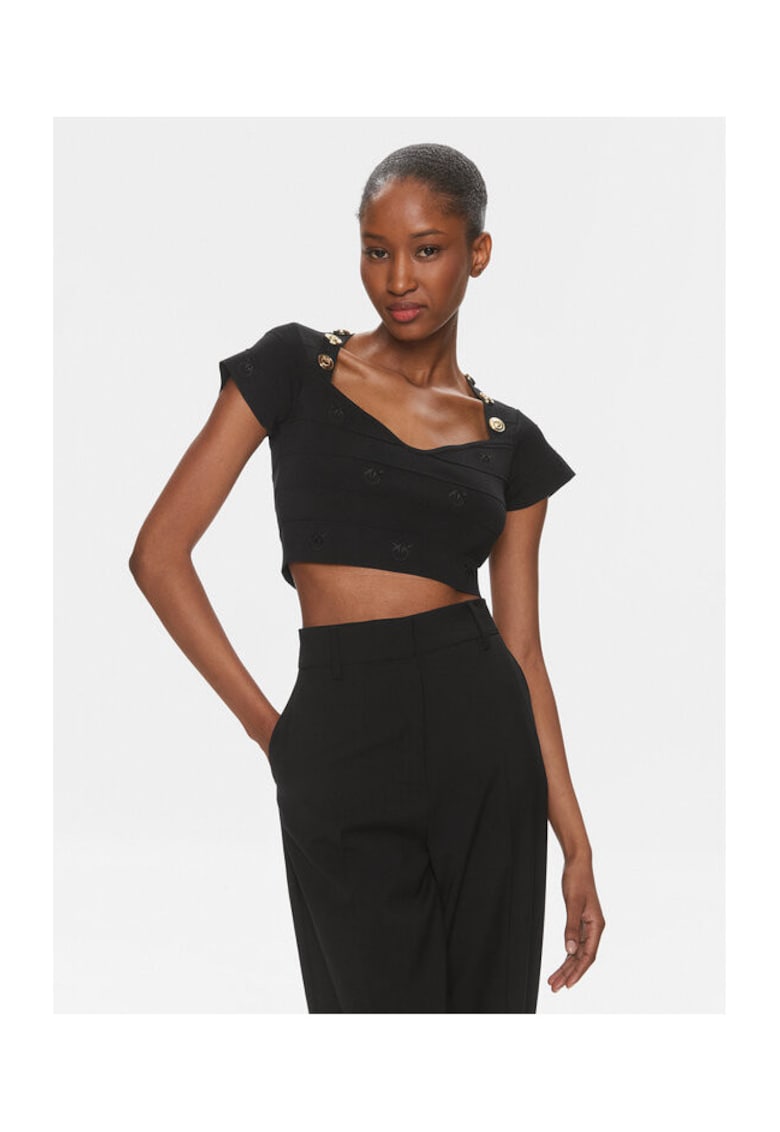Top dama Hoodia 102882 A1LK - negru