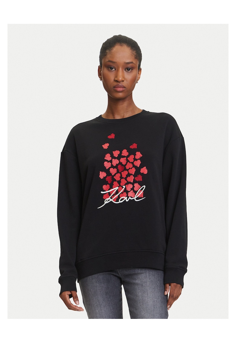 Bluza dama negru - cu logo