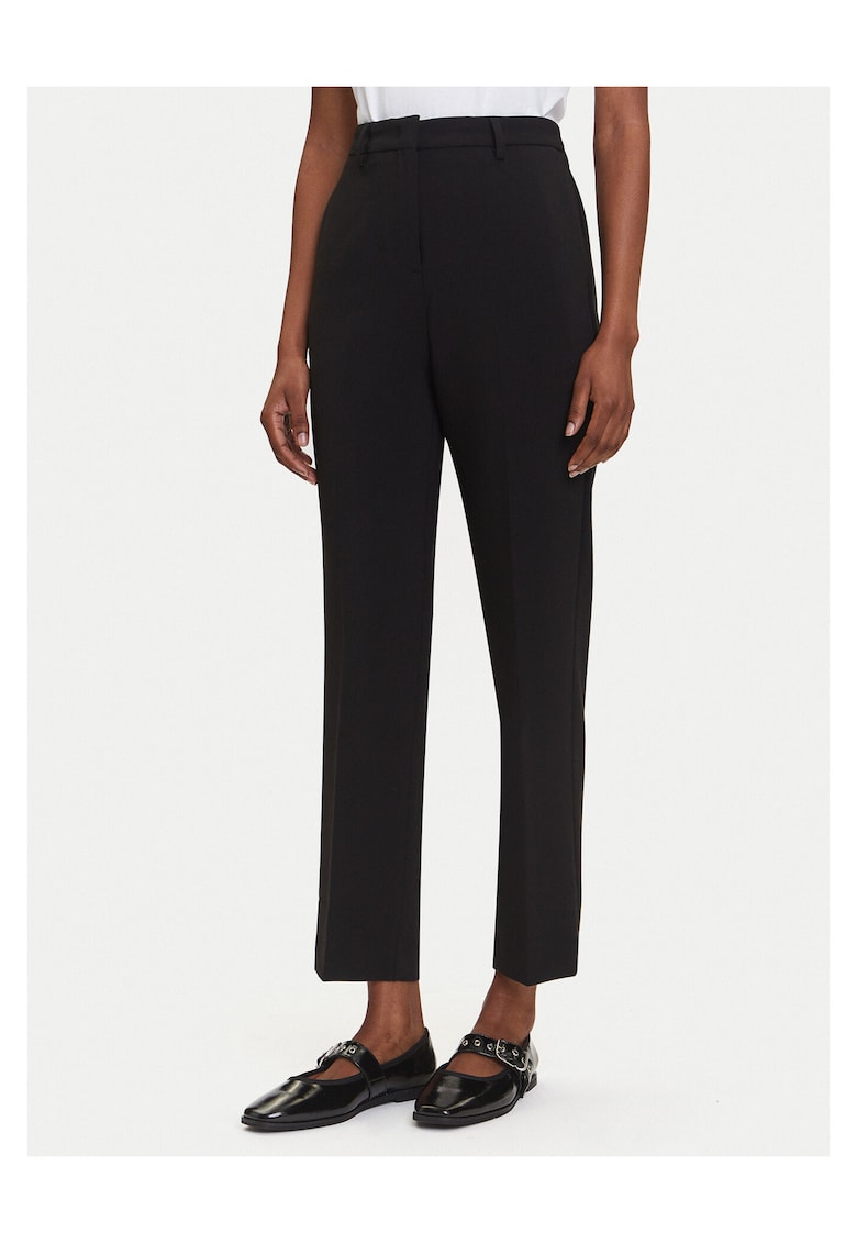Pantaloni dama - poliester - negru -
