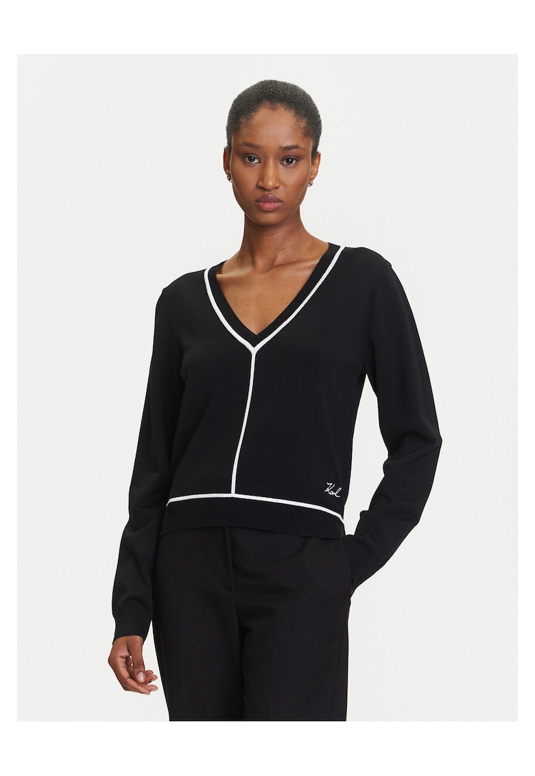Pulover dama negru - din material de calitate