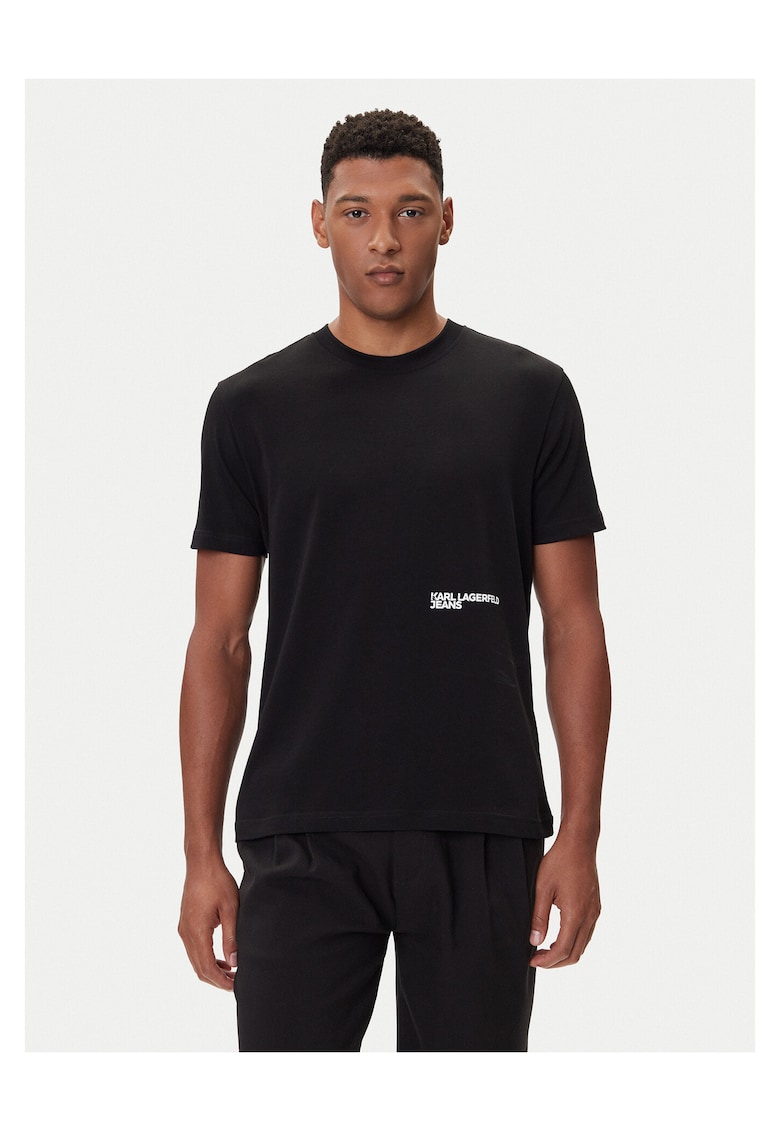 Tricou barbati negru - bumbac