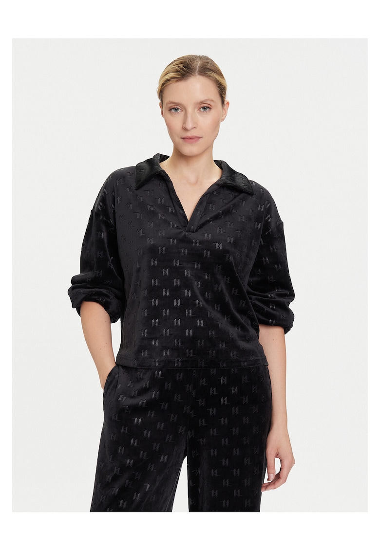 Camasa dama neagra - textil
