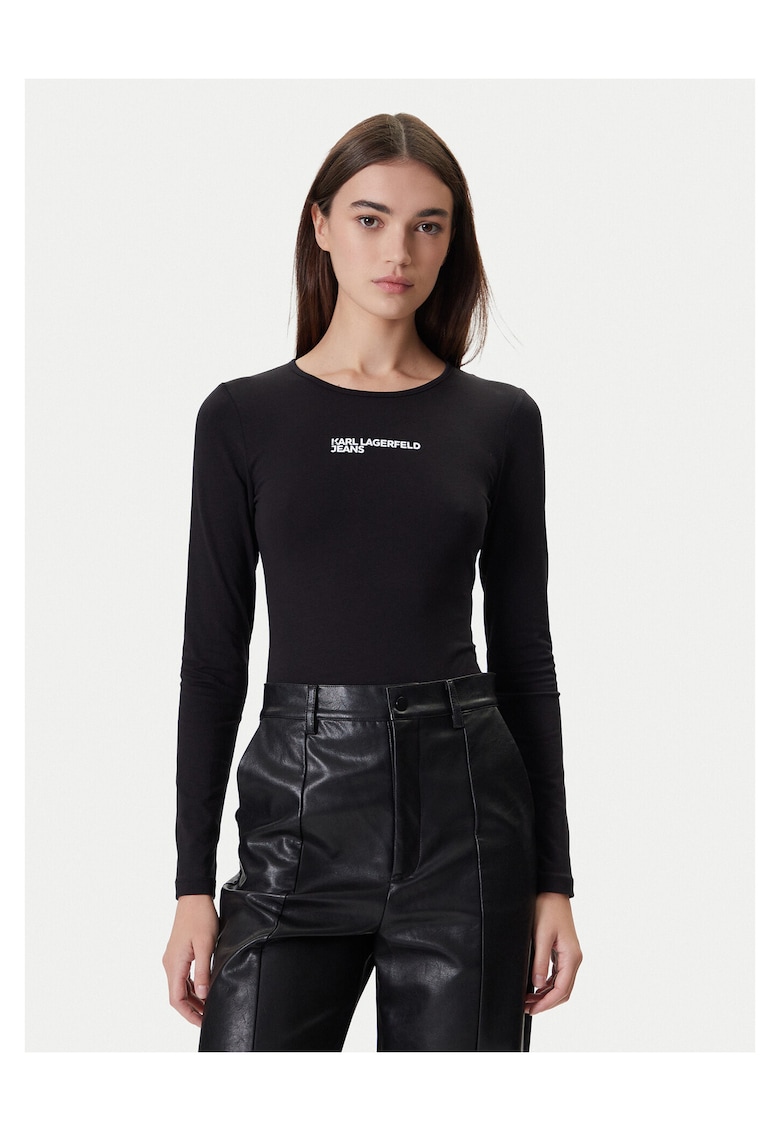 Body de dama negru - din material elastic