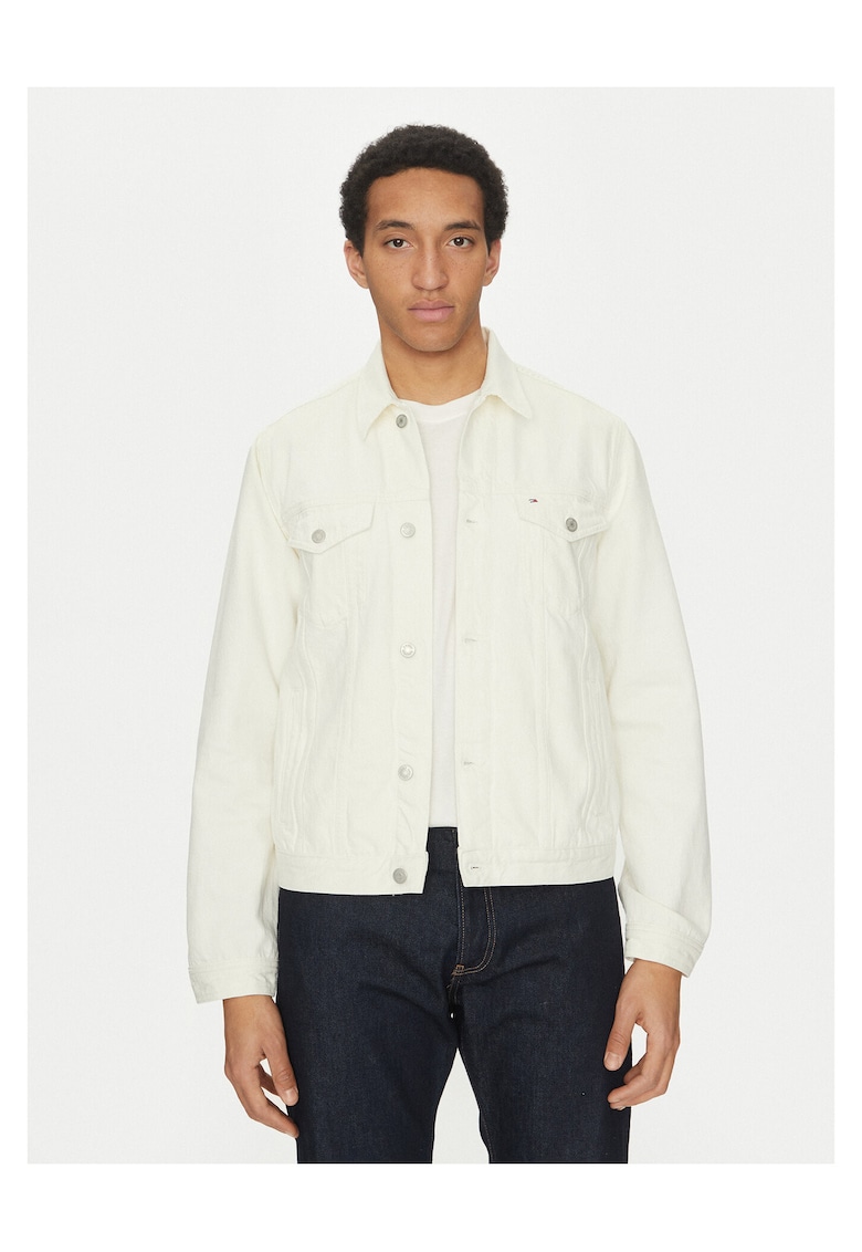 Geaca de blugi barbati ecru - denim