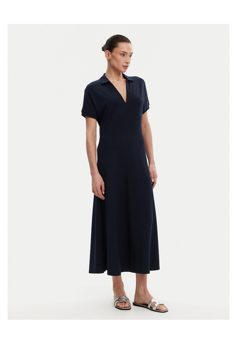 Rochie casual dama bleumarin - material de calitate