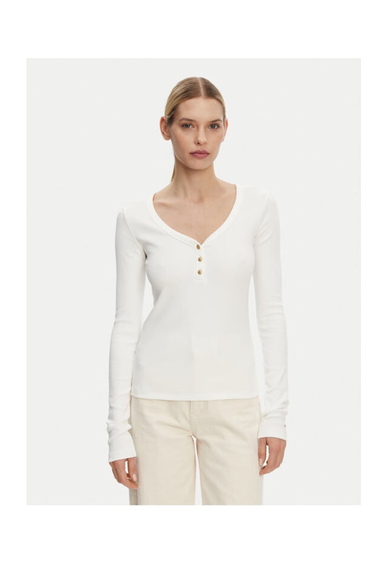Bluza dama alb - din material de calitate