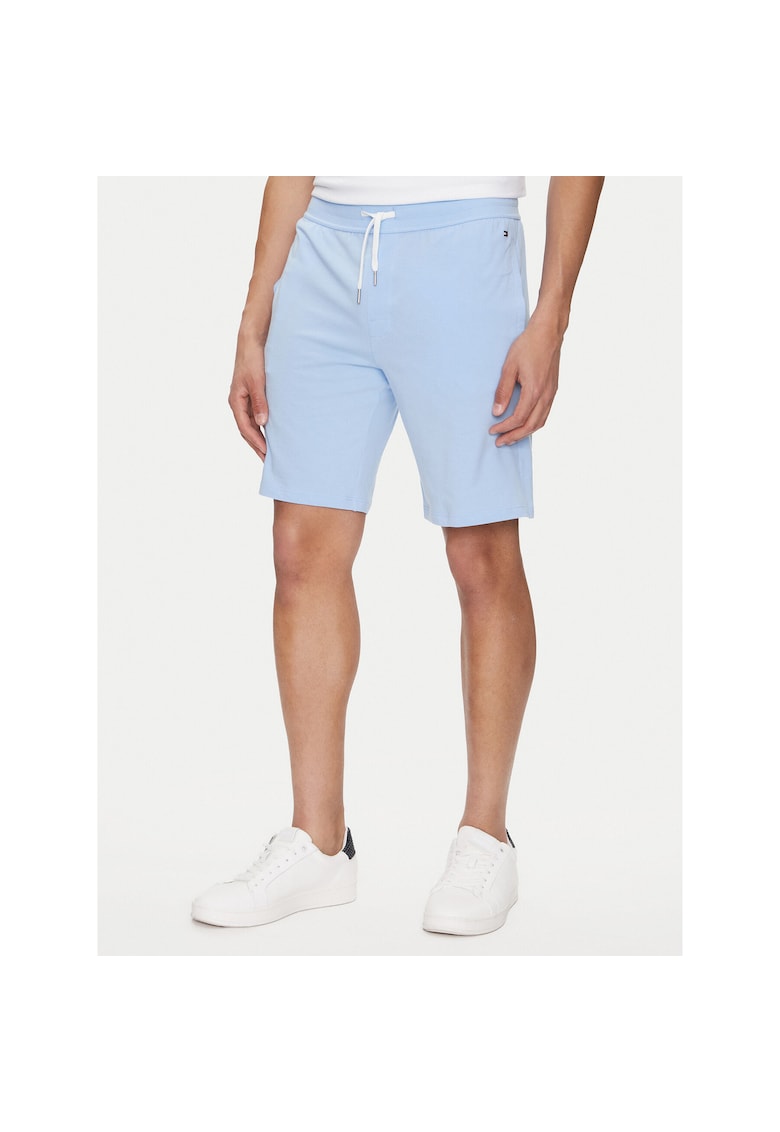 Pantaloni sport barbati albastru - material respirabil