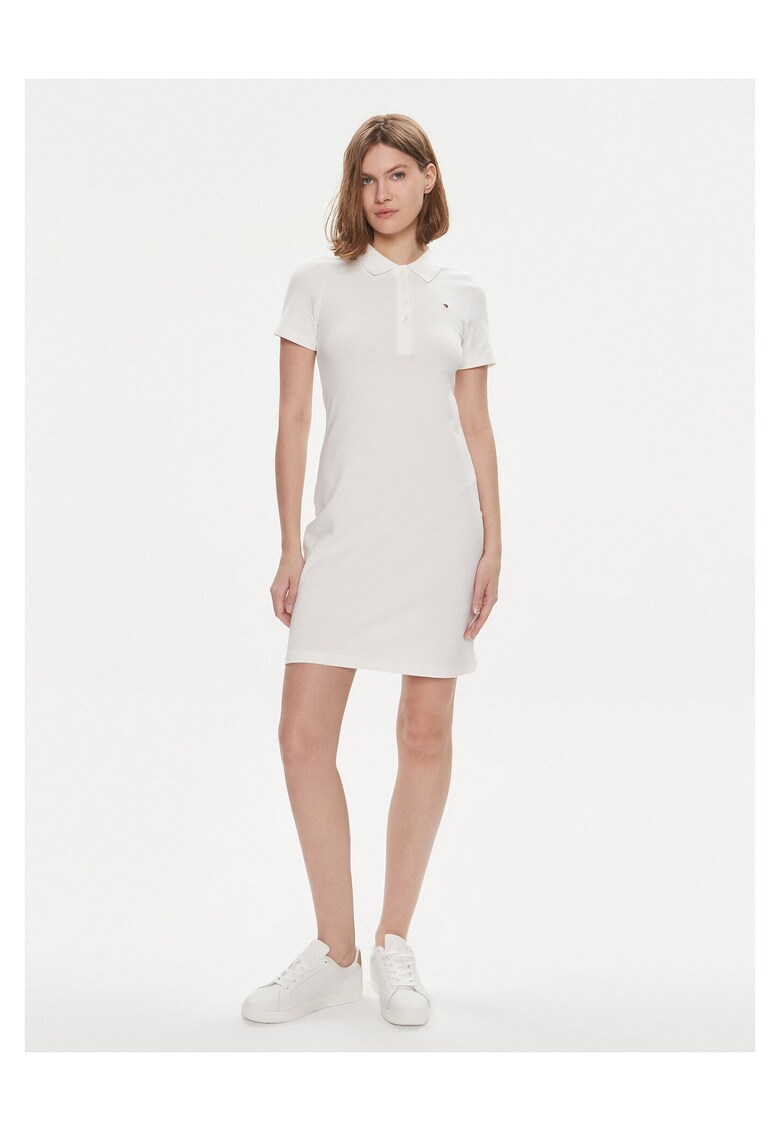Rochie casual de dama ecru -