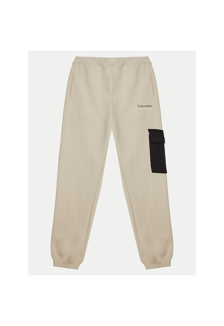 Pantaloni trening baiat ecru -