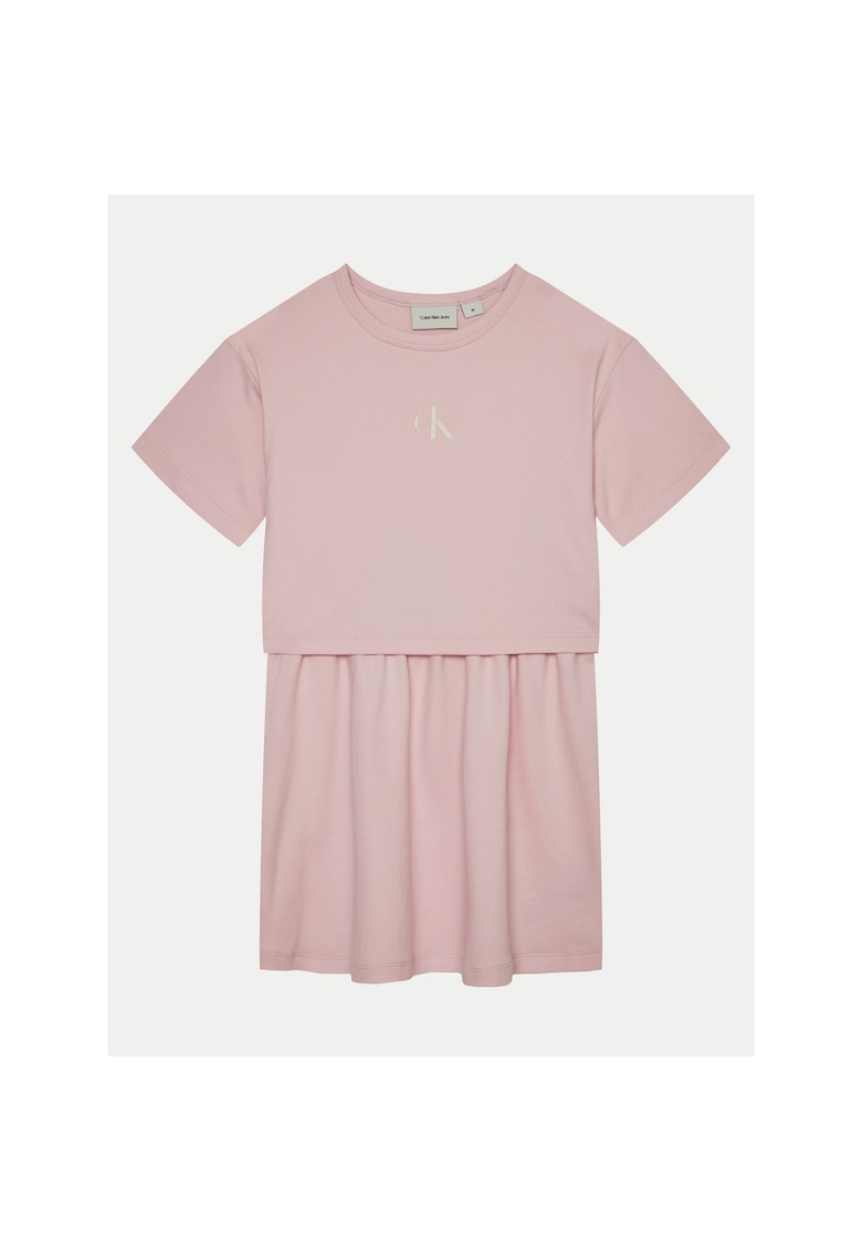 Rochie casual fete - Roz