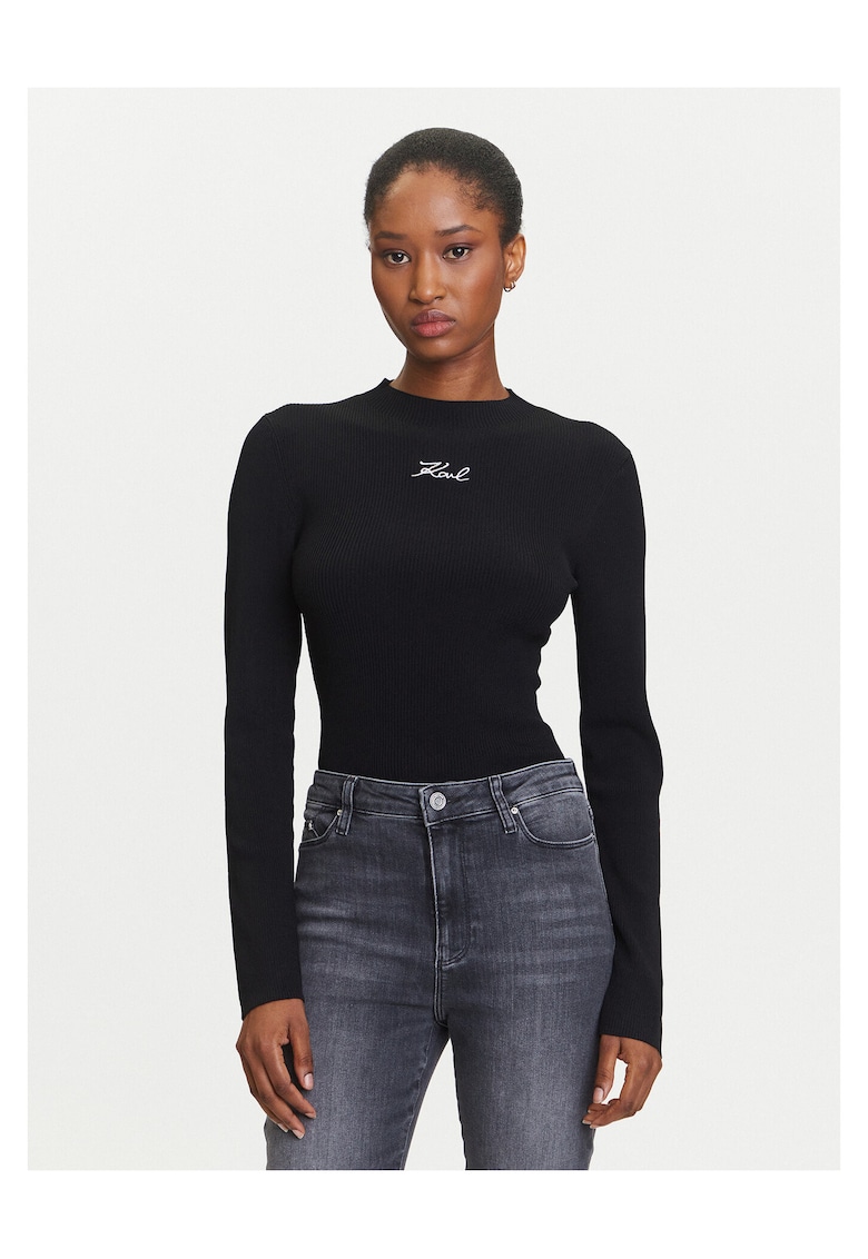 Pulover dama - negru - din material de calitate