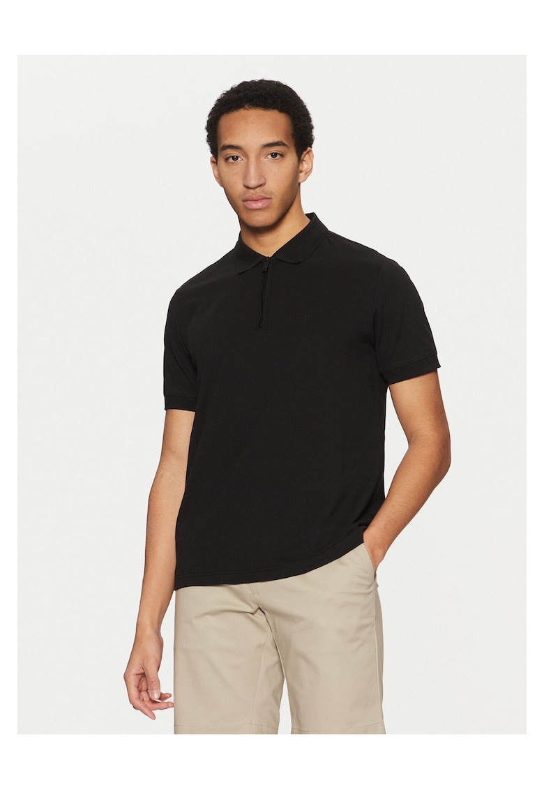 Tricou barbati - negru - din bumbac