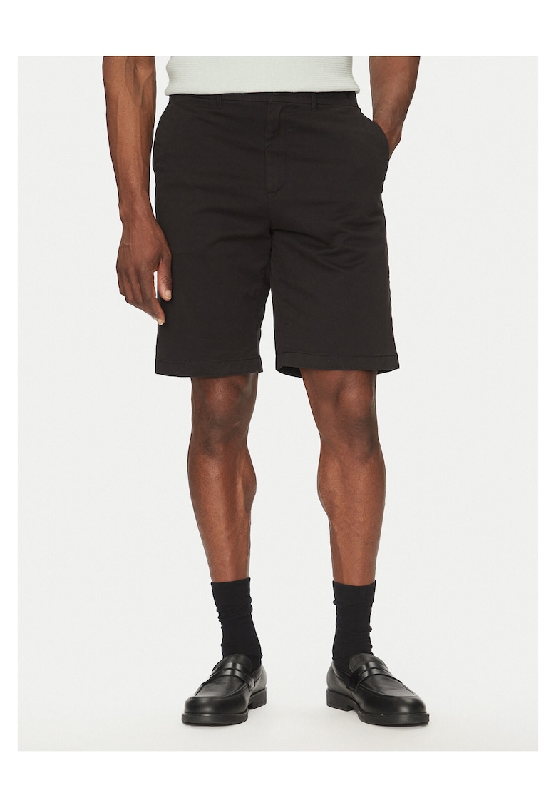Pantaloni scurti barbati negru - bumbac