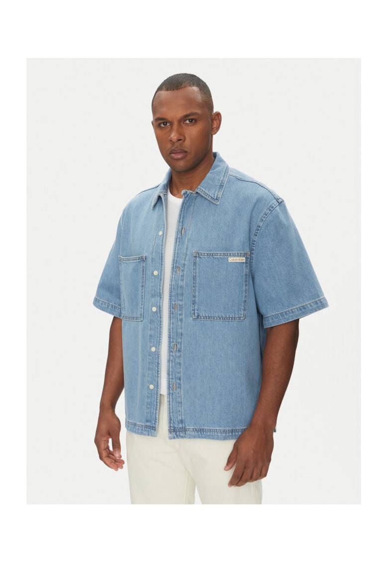 Camasa barbati - denim - albastru