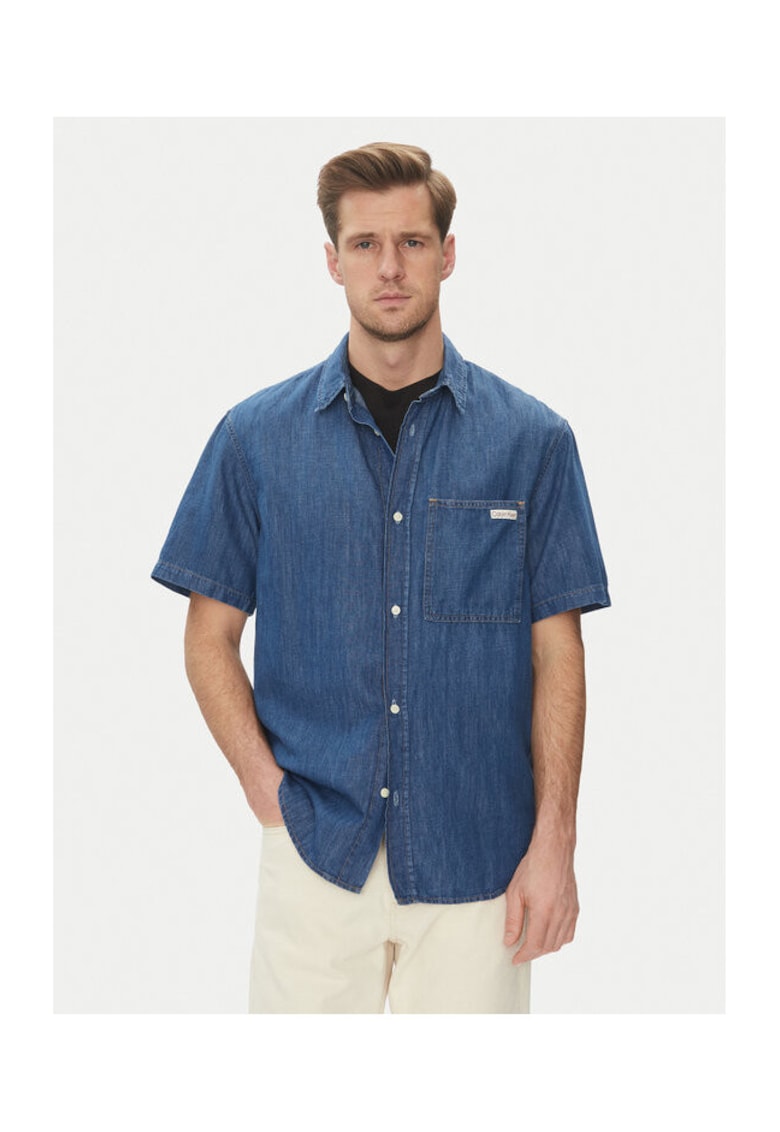Camasa barbati - denim - albastru -