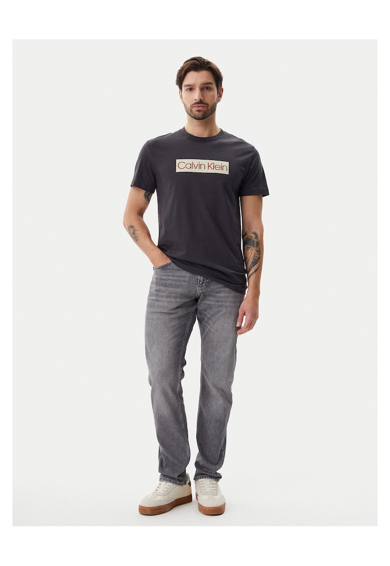Tricou barbati gri - bumbac -