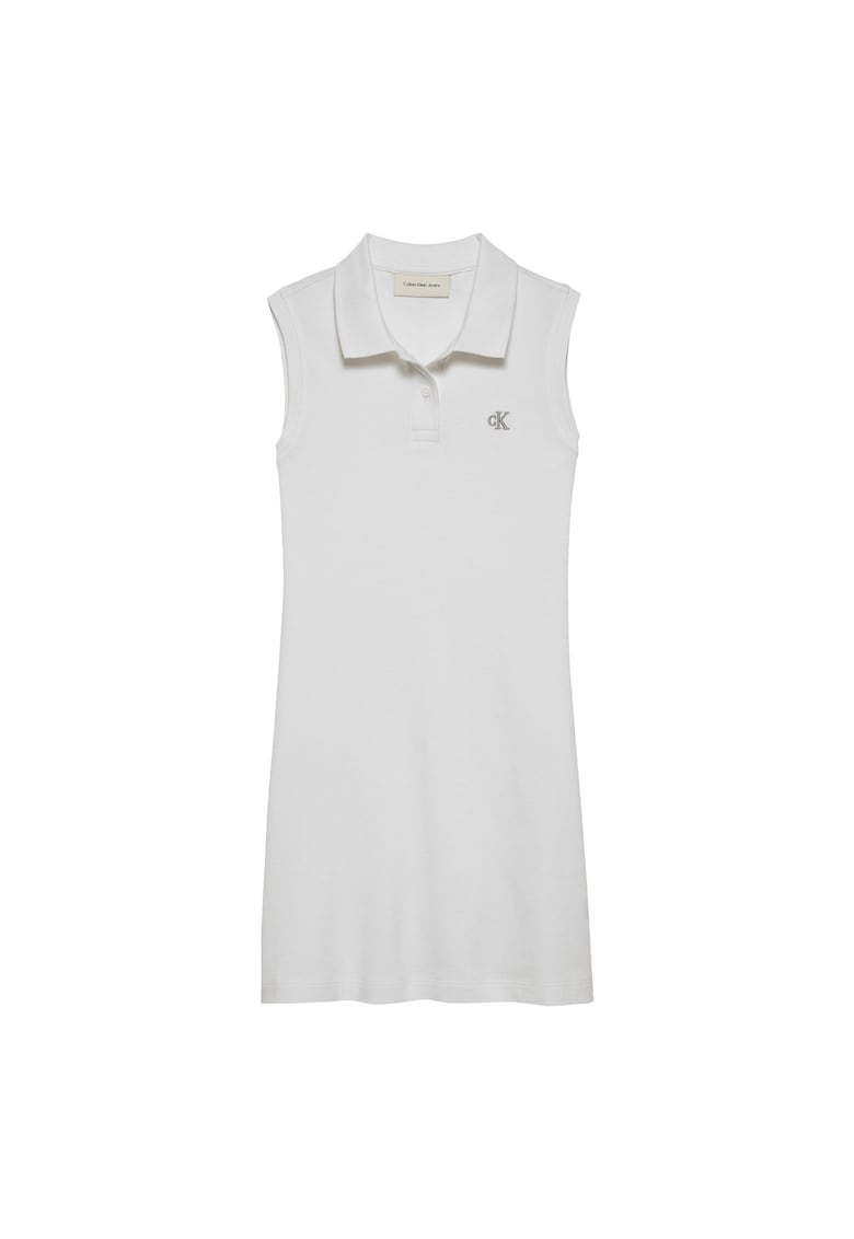 Rochie casual fete alb -