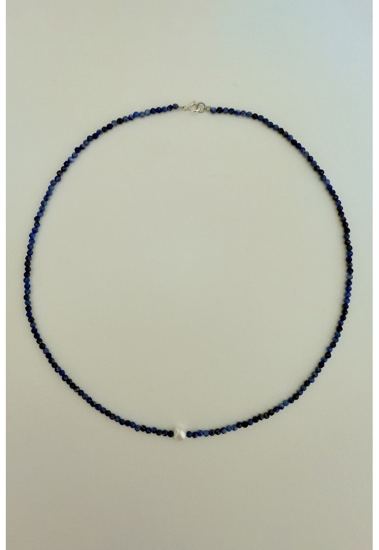 Colier cu pietre lapis lazuli si perla