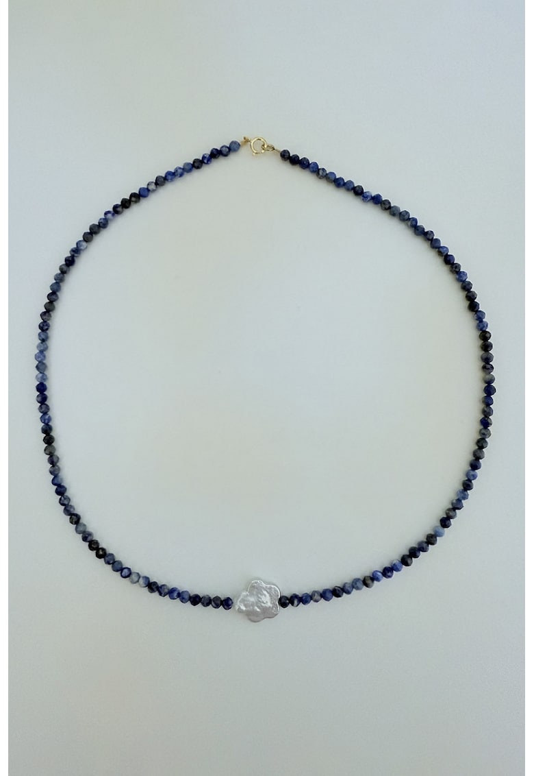 Colier din argint 925 cu pietre semipretioase si perle