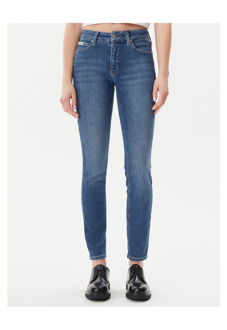 Blugi dama albastru inchis - denim