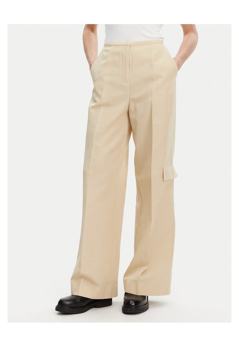 Pantaloni eleganti pentru dama bej