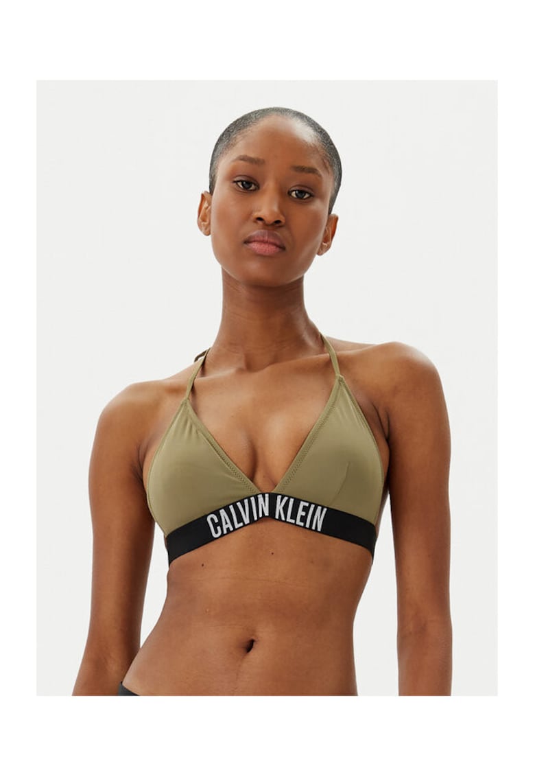 Top de bikini dama verde - Verde inchis