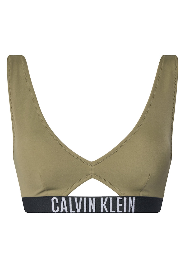Sutien de baie dama - verde inchis - material elastic