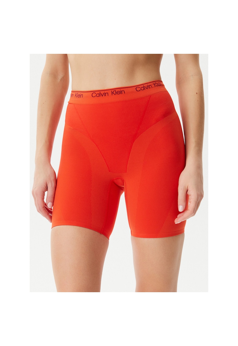 Pantaloni sport dama portocaliu - material elastic