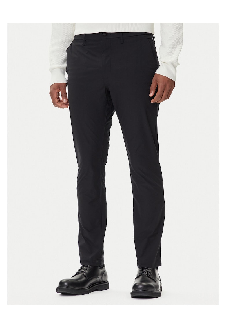 Pantaloni barbati negru - stofa -