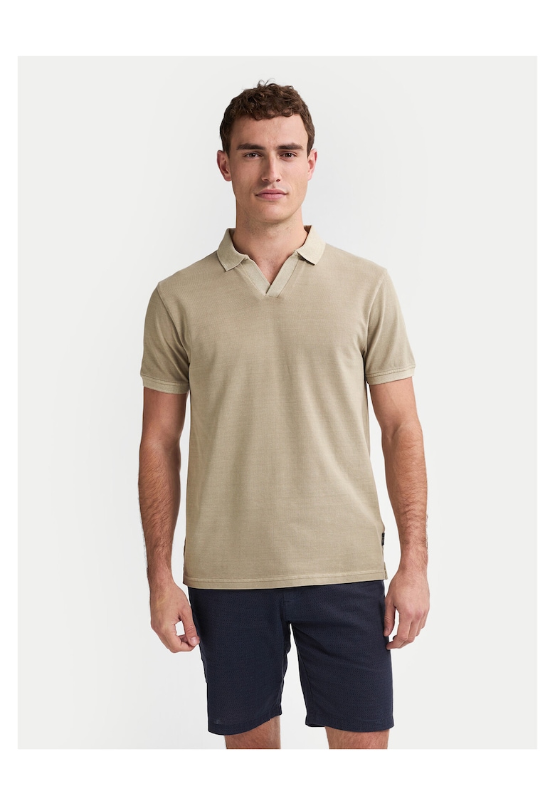 Tricou barbati bej - bumbac